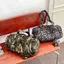 Túi đeo vai đơn PYCOU, Túi đeo nách in họa tiết da báo Nylon, có mặt dây chuyền ngôi sao Túi Tote dung tích lớn phong cách Y2K