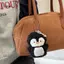 LUImo Chim Cánh Cụt Dễ Thương Sang Trọng Mặt Dây Chuyền Móc Khóa Hoạt Hình Ngộ nghĩnh Sang Trọng Búp Bê Nhồi Bông Bapa Túi Mặt Dây Chuyền Quyến Rũ Phụ Kiện Đáng Yêu Quà Tặng SBS