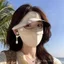 UPF50 + Khẩu trang dành cho người lớn mùa hè Kem chống nắng toàn mặt Vinyl Vành lớn Che bóng Cảm giác mát mẻ Thoáng khí Bên bờ biển Kính sinh viên đi lại ngoài trời Phong cách ins
