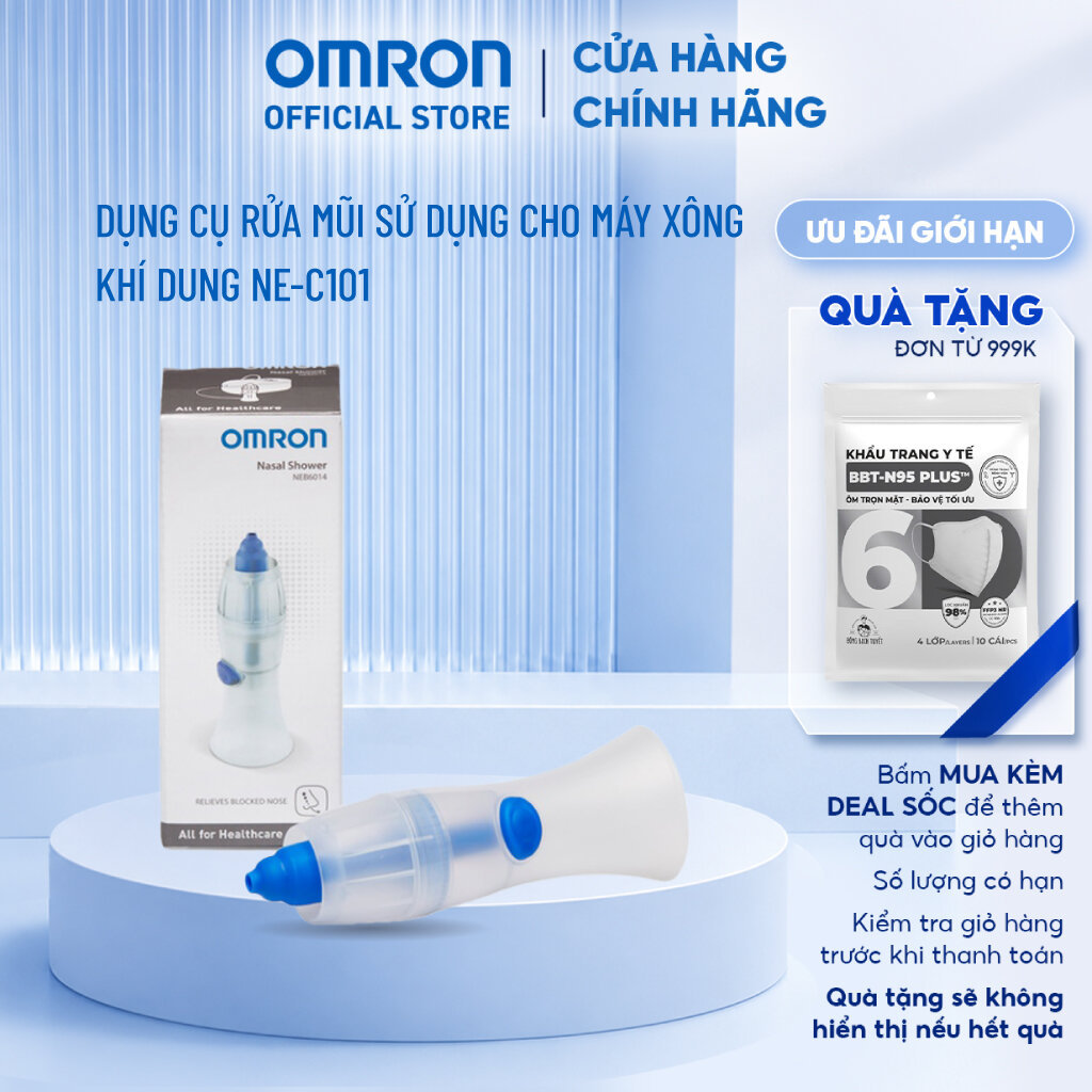 Dụng cụ rửa mũi sử dụng cho máy xông khí dung NE-C101 Omron