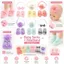 Bộ băng đô cho bé BRBRAA, Bộ tất trẻ em co giãn mềm mại pha trộn Cotton, Bộ tất trang trí nơ ren hoa vải tuyn Bộ đạo cụ chụp ảnh