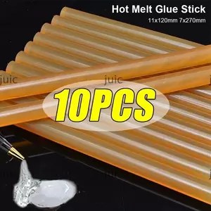 JUIC 10 Dải sửa chữa vết lõm ô tô, Loại bỏ độ nhớt cao Que keo nóng chảy bị hỏng, Keo dính lâu trôi bằng nhựa EVA cho đèn pin keo