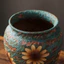 Vintage Gốm Sứ Hoa Hướng Dương Chậu Boho Phong Cách Handmade Chậu Trồng Bình Hoa Nghệ Thuật Tranh Sơn Dầu Thiết Kế Cho Nhà Sân Vườn Bàn Trung Tâm Trong Nhà Trang Trí Ngoài Trời