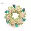 JULYHOT Nữ Thổ Cẩm Khăn Bling Bling Pha Lê Kim Cương Giả Hoa Thổ Cẩm Chân Massivedeals