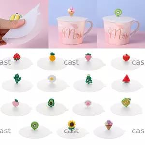 CAST Silicone Cup Cover Trà Cà Phê Nắp Có Thể Tái Sử Dụng Chống Rò Rỉ