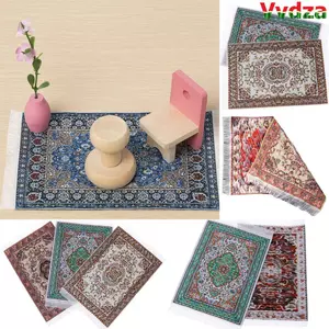 VVDZA Nhà Búp Bê Thảm Đồ Chơi Mini Trang Trí Nhà Chơi Lớp Phủ Sàn Nhà