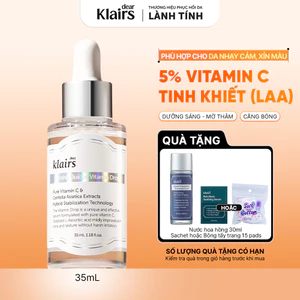 Tinh Chất Serum Dear, Klairs Freshly Juiced Vitamin Drop hỗ trợ sáng da mờ thâm 35ml [FS]