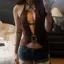 Bộ áo Vest hai mảnh màu nâu Hot Girl kiểu Âu mùa hè kiểu Mỹ có khóa kim loại xếp li Slim-fit thon gọn hơn trông ngắn hơn