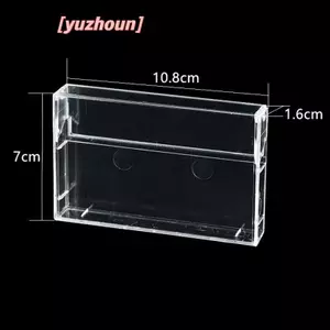 1 Băng Cassette Hộp Bảo Quản Trong Suốt Âm Thanh Ghi Từ nk Hộp Đựng Băng Chống Bụi