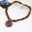 MIC _ Bohemian Nữ Kim Cương Giả Kẻ Sọc Con Công Tròn Giả Opal Mặt Dây Chuyền Vòng Cổ Quà Tặng