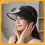 VFZ Quạt chạy bằng năng lượng mặt trời Mũ chống nắng có vành rộng Mũ che nắng ngoài trời thoáng khí để câu cá Làm vườn chèo thuyền Louislifecool