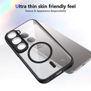Ốp lưng Vivo V40 Lite 5G Vỏ từ tính trong suốt mờ cho Vivo V40 Lite 4G Vỏ điện thoại