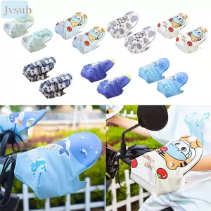 Găng tay lái xe máy JVSUB, Găng tay chống nắng xe điện thoáng khí chống gió, Phụ kiện trang trí được sửa đổi Phim hoạt hình Tay cầm chống tia cực tím mùa hè