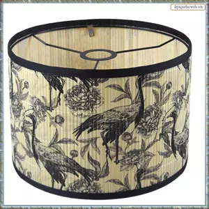 Chụp đèn trang trí chim Thiết kế cây hình trống màu xanh lá cây sáng cho đèn sàn, đèn bàn trong phòng ngủ B