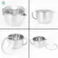 Máy tách dầu súp bằng thép không gỉ 1000Ml, Máy tách mỡ dầu lọc dầu có nắp lọc nấu súp dầu