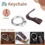 Hợp Kim Titan Móc Khóa Xe Móc Khóa Mặt Dây Da Bò Dây Mặt Dây Chuyền Dụng Cụ Nam Quà Tặng Quà Tặng