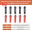 Đầu nối Jack cắm chuối 4mm 10 chiếc và 10 ổ cắm chuối (Đen và Đỏ)