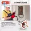 Đầu nối gắn bảng điều khiển nữ TNC Đầu nối loại thẳng 4 lỗ cho đầu nối đồng trục