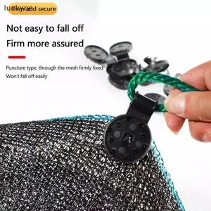 Luckyew 100 Chiếc Bóng Vải Nhựa Kẹp Bóng Nắng Lưới Kẹp Nhà Kính Vải Cố Định Kẹp Grommet Hàng Rào Lưới Móc TQ