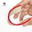 Tay cầm bằng gỗ mun, Dụng cụ nhuộm- Con lăn nhuộm cạnh da 2 chiếc, Cấu hình vòng bi đôi để lăn mịn