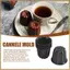 Khuôn Canele, Cốc Muffin Cannele, 6 Khuôn Cannele Chống Dính Màu Xám-Đen Canneles