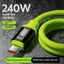 XUAN 240W Sạc nhanh Cáp USB C Loại C 1,5m Màn hình nguồn thời gian thực cho máy tính bảng Nghiên cứu làm việc VN