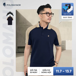 Áo polo nam DENNI, vải cá sấu cotton interlock cao cấp, thanh lịch sang trọng - POLOMANOR