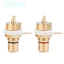 Tominihouse 2 Chiếc Đồng Mạ Vàng RCA Bảng Điều Khiển Gắn Jack Cái Nhà Ga Ổ Cắm Kết Nối Âm Thanh