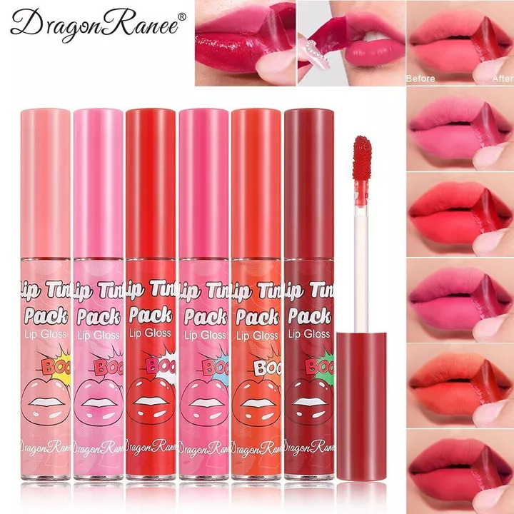 son bóng lì lâu trôi son bóng Bán vĩnh viễn Tearing Matte Lip Mask Tearing Matte Lip Gloss Red Lip Lâu trôi Matte Fade Liquid Non-Stick Cup Lipstick