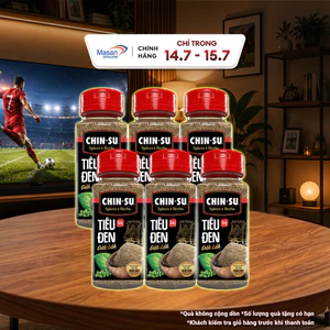 Combo 6 Tiêu Đen Xay Đắk Lắk Chin-Su Hũ X 60Gr