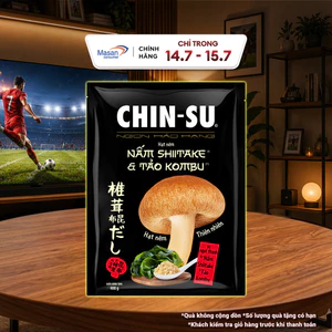 Hạt nêm CHIN-SU Nấm Shiitake & Tảo Kombu gói x 400gr