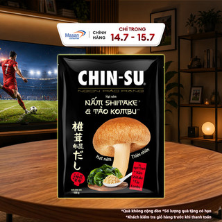 [Chọn loại] Hạt nêm CHIN-SU Nấm Shiitake & Tảo Kombu gói x 400gr
