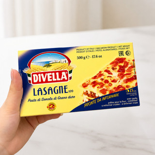 Mì Lá Lasagne Divella Số 109 – Hộp 500g – Chuẩn Ý Cho Món Nướng Đậm Đà