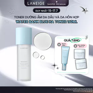 Nước Cân Bằng Dưỡng Ẩm Cho Da Dầu Laneige Water Bank Blue HA Toner 160ml