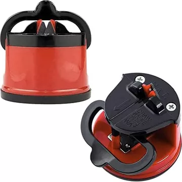 Máy mài dao Mini Diamond Edge - Dụng cụ mài nhà bếp dễ sử dụng để dao nhà bếp, răng cưa hoặc xỉn màu - Máy mài dao kim cương có cốc hút mạnh mẽ & An toàn