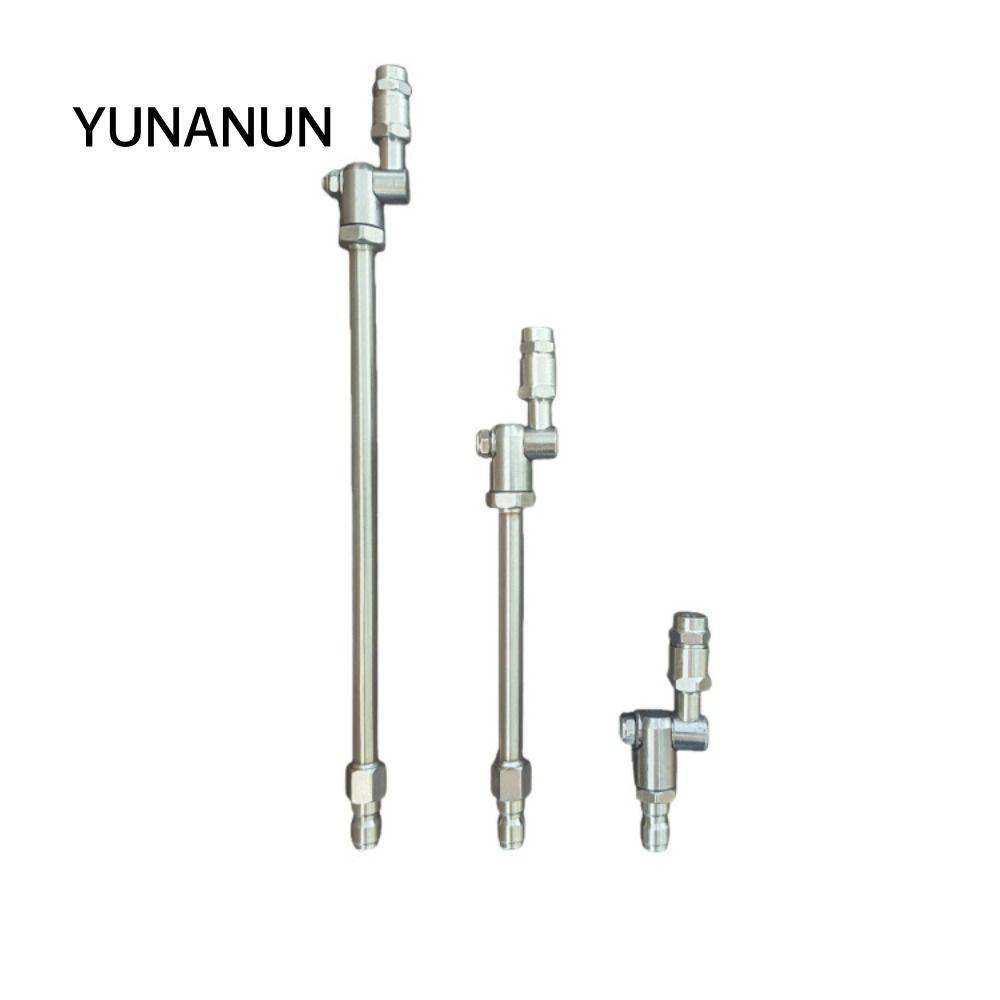 Vòi phun làm sạch cuộn dây YUNAUN HVAC, Xịt góc rộng 25° Cần làm sạch điều hòa quạt, 360° Công cụ làm sạch cuộn dây thép không gỉ kết nối nhanh 1 / 4 "