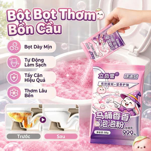 【Hương Thơm Dễ Chịu】Toilet Cleaning Powder Foam Cleaner Bubble Powder Toilet Bowl Cleaner Deodorizer Fragrant Odor Remover Stain Remover Limescale Effervescent Fresh Scent Bathroom Cleaner/Bột Vệ Sinh/Bọt Bong Bóng/Tẩy Sạch Vết Bẩn/Khử Mùi Hiệu Qu