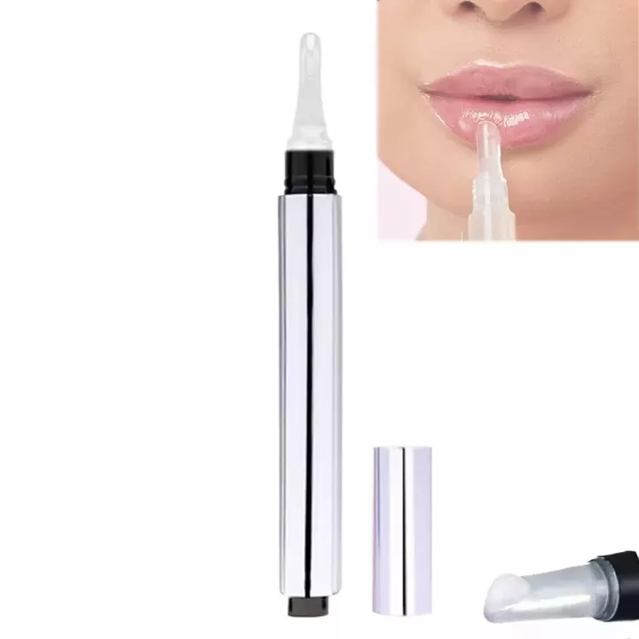 Son dưỡng môi Glow Tulip, Dầu môi hoa tulip phát sáng 3ml, Son dưỡng ẩm bằng silicon, Son môi dưỡng ẩm trong suốt, Son bóng trong suốt (Trong suốt)