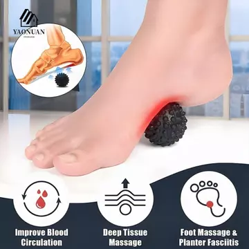 Quả bóng massage thể dục AROMA, Quả bóng massage Yoga lồi đầy màu sắc, Anadesma Thư giãn hình chữ sầu riêng Massage điểm bóng massage cầm tay cho bàn chân / vai / cổ