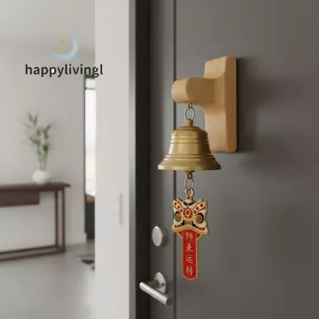 Happylivingl Chuông Cửa Gỗ Chuông Gió Nhật Bản Chuông Cửa Gỗ Nhập Cửa Nhắc Nháy Chuông Cửa Phòng Trang Trí Chuông Cửa Năm Mới Trang Trí
