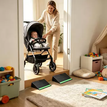 Xe lăn Ramp Chống trượt An toàn Phát sáng trong bóng tối lề đường cho lối vào gia đình Xe tay ga điện Curb Sweeper Xe đẩy imadvn