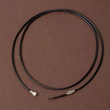 Dây chuyền cao cấp Dây da Mặt dây chuyền Dây buộc nam nữ Bán hoàn thiện Vòng cổ màu đen Dây dây chuyền Dây đơn giản Bền [Hàng có sẵn] .2026 / 9.2