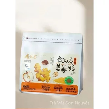 Trà Táo Tàu Gừng He Wei Yang - Gừng vàng nhỏ, kê, táo đỏ, trà gừng tốt cho sức khỏe - Nguyên liệu chính hãng, túi trà lớ