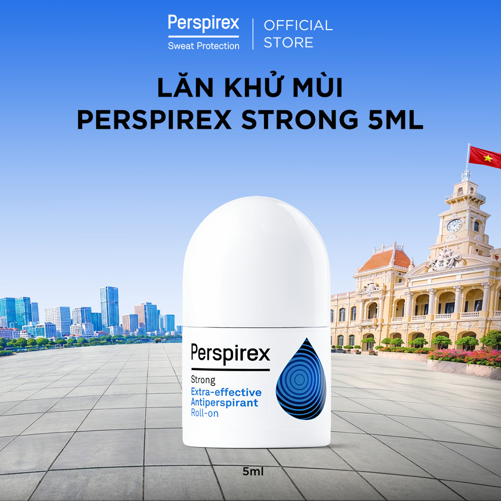 Lăn Khử Mùi Perspirex Strong: Dành cho da thường hay đổ mồ hôi, hiệu quả lên tới 5 ngày