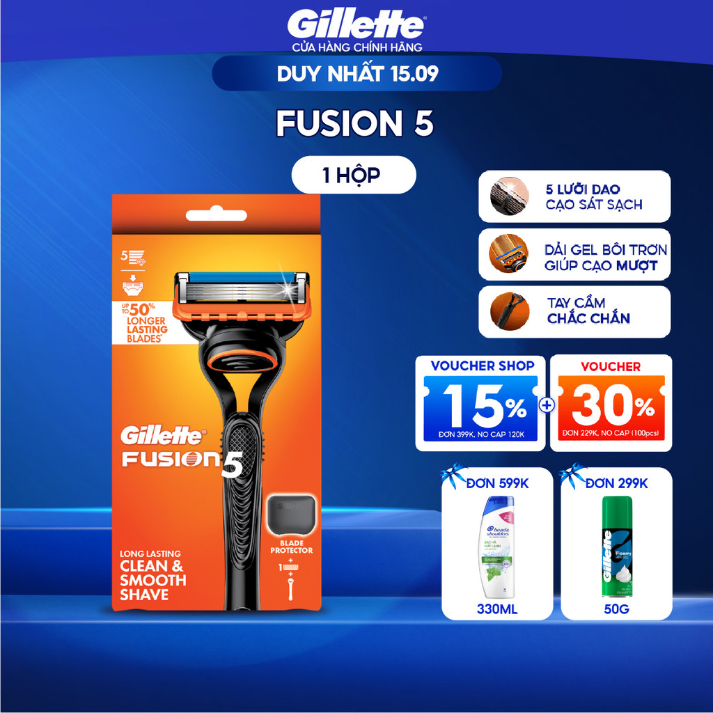 [KOL] Dao Cạo Nam/Lưỡi Dao Cạo GILLETTE Cao Cấp 5 lưỡi Fusion 5
