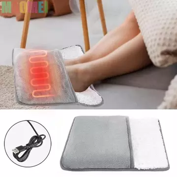 Thảm sưởi chân MAOMEI, Tấm sưởi ấm chân bằng điện 2 trong 1 sưởi ấm hai mặt, Máy sưởi ấm chân Tiết kiệm năng lượng Nhiệt độ không đổi Đệm sưởi chân có thể giặt được Phòng ngủ