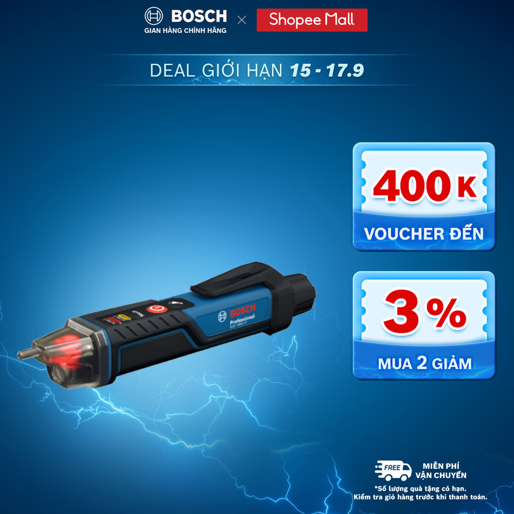 Bút thử điện không chạm Bosch GVD 1000-17