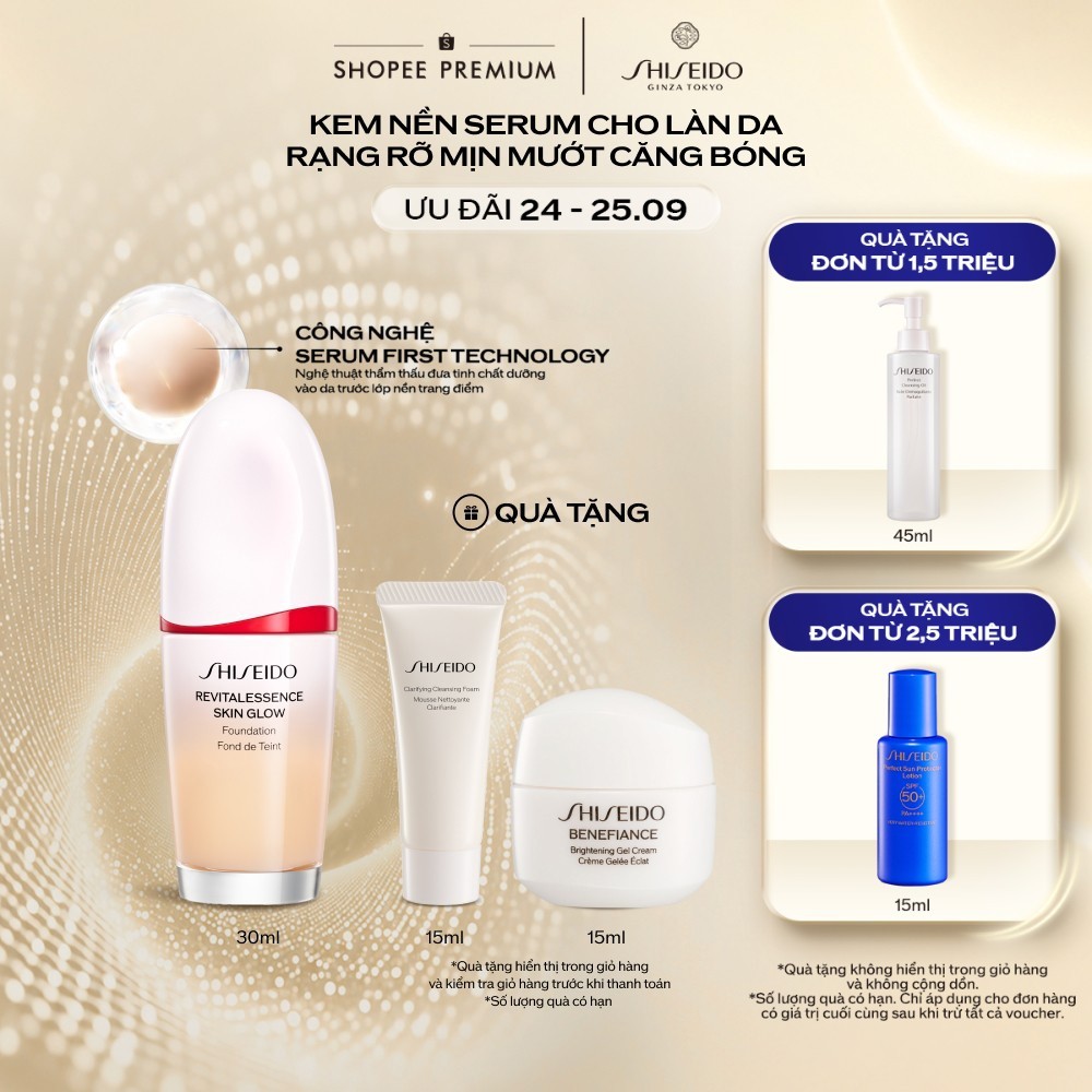 Kem nền Shiseido Revitalessence Skin Glow Foundation 30ml