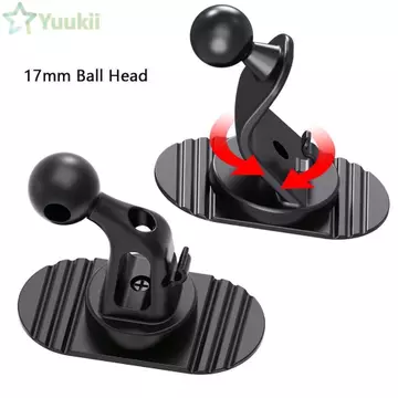 Giá đỡ điện thoại ô tô YUUKII, Đế dán đầu bi 17mm Giá đỡ điện thoại di động, Giá đỡ điện thoại di động xoay 360 độ đa năng Giá đỡ điện thoại di động trên ô tô Giá đỡ bảng điều khiển
