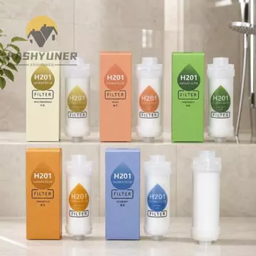 Hộp lọc vòi hoa sen thơm FASHYUNER, Bộ lọc đầu vòi hoa sen Osmanthus / Sữa / Đào / việt quất Chăm sóc da Bộ lọc đầu vòi hoa sen Vitamin C, Máy lọc nước cao cấp Spa